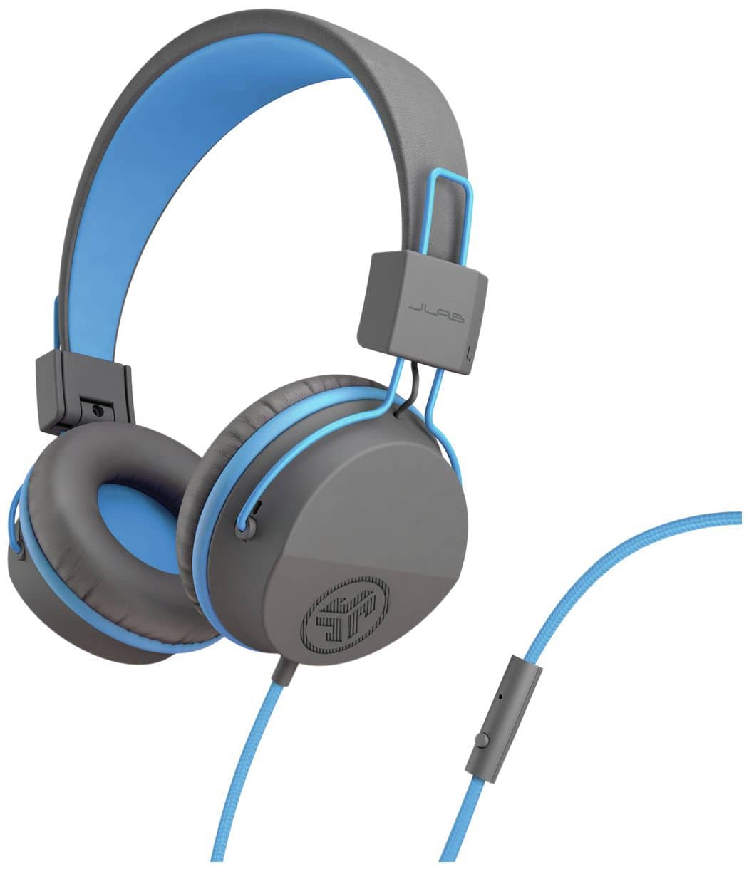 Jbuddies Studio Ohraufliegender Kopfhörer Kabelgebunden (Blau, Graphit) 