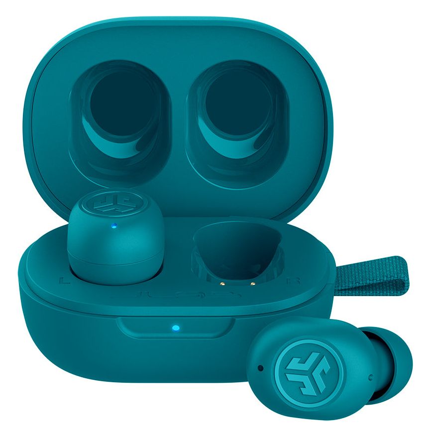 JBuds Mini In-Ear Bluetooth Kopfhörer kabellos 5,5 h Laufzeit IP55 (Aqua-Farbe) 