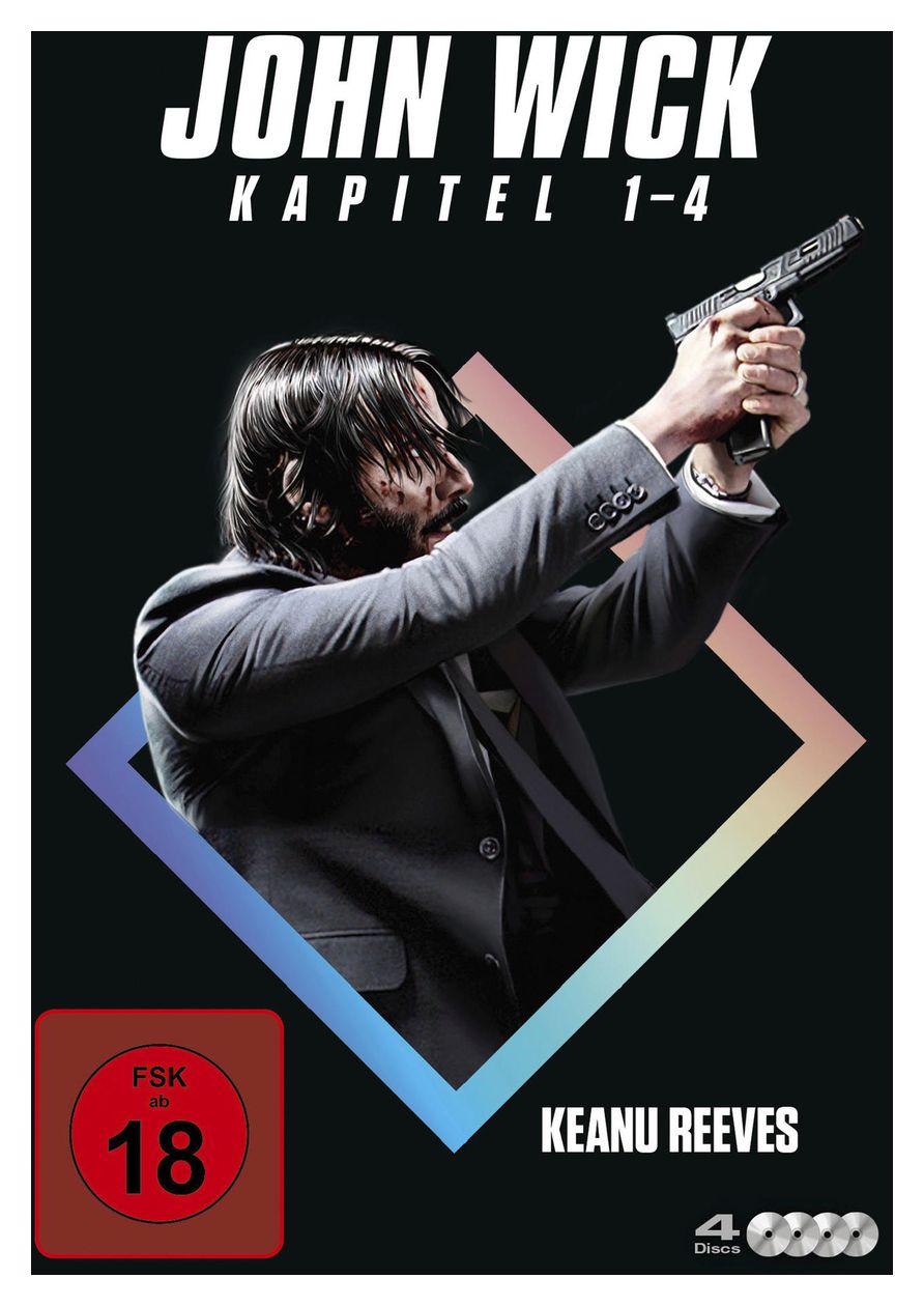 John Wick: Kapitel 1-4 (DVD) 