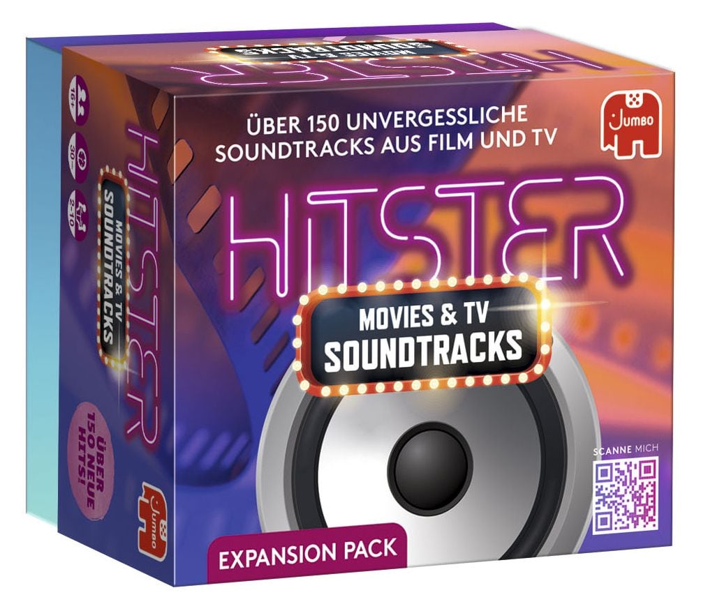 Hitster – Movies & TV Soundtracks Expansion Pack Brettspiel-Erweiterung Brettspiel-Erweiterung bis zu 10 Spielern ab 16 Jahr(e) 