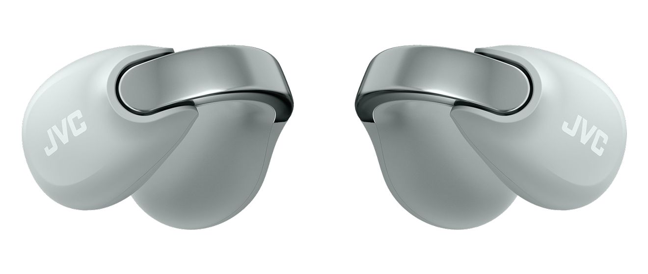 HA-NP1T In-Ear Bluetooth Kopfhörer Kabellos TWS IPX4 USB Typ-C  (Grau, Silber) 