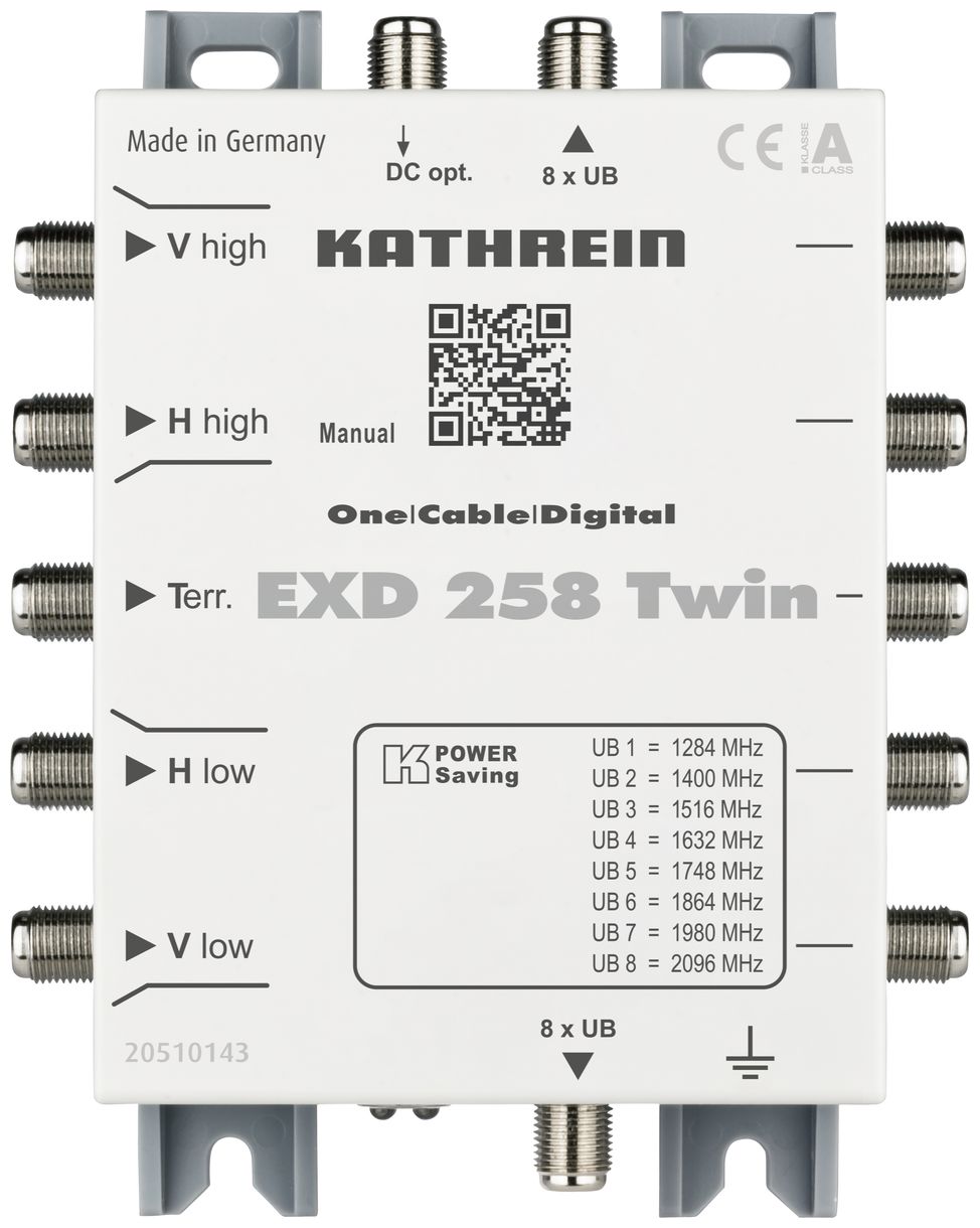 EXD 258 Digitaler-Einkabel Multischalter Dg. Einkabel-Multischalter 