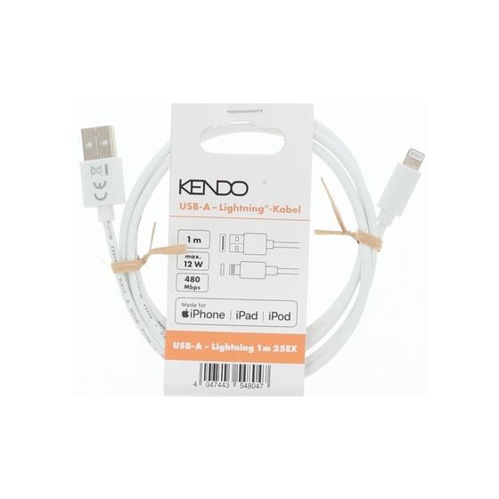104077 Stecker Lightning auf USB A 1 m  (Weiß) 
