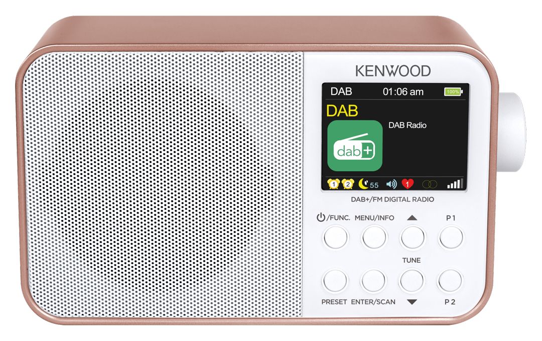 CR-M30DAB-R Bluetooth DAB, DAB+, FM Tragbar Radio (Roségold) 
