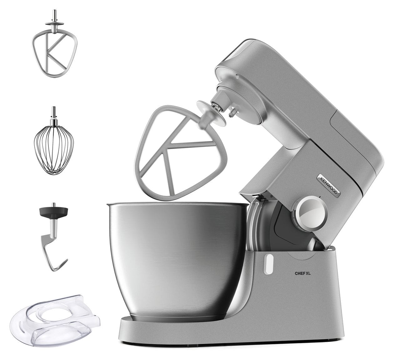 KVL4110S Chef XL Küchenmaschine 6,7 l Standmixer 1200 W  (Silber) 
