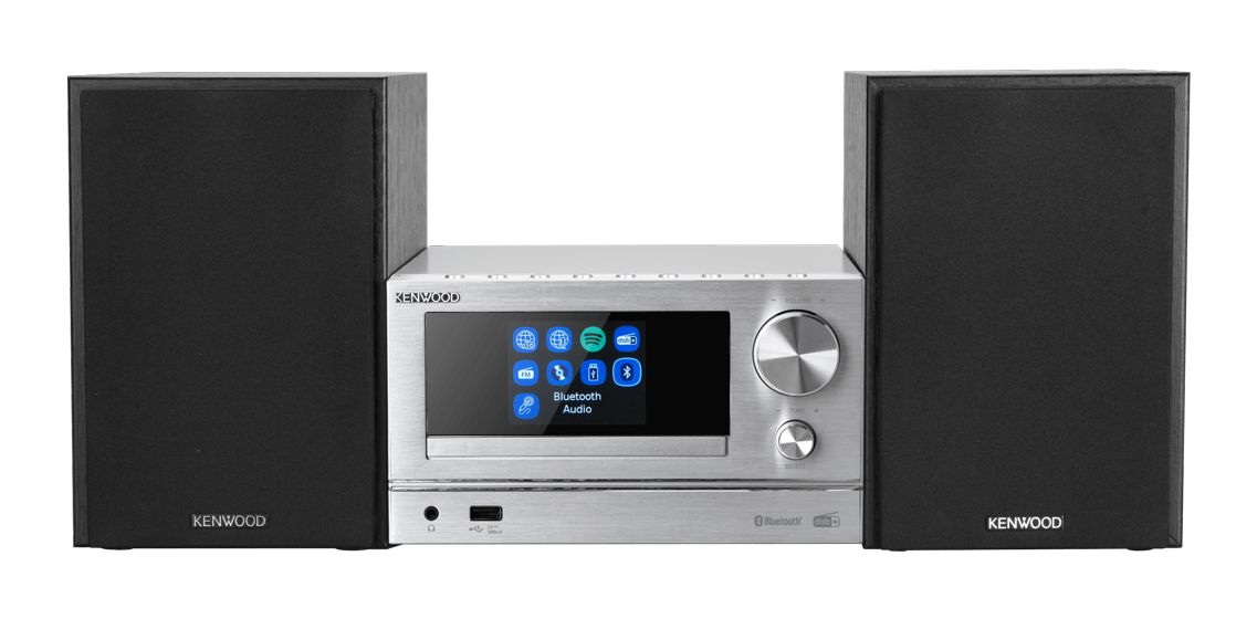 M-7000S-S Home-Audio-Minisystem DAB+, FM 30 W Bluetooth  (Silber) 