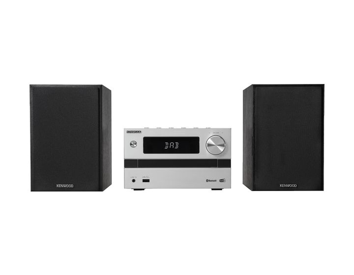M-720DAB Heim-Audio-Mikrosystem DAB, DAB+, FM 25 W Bluetooth  (Schwarz, Silber) 