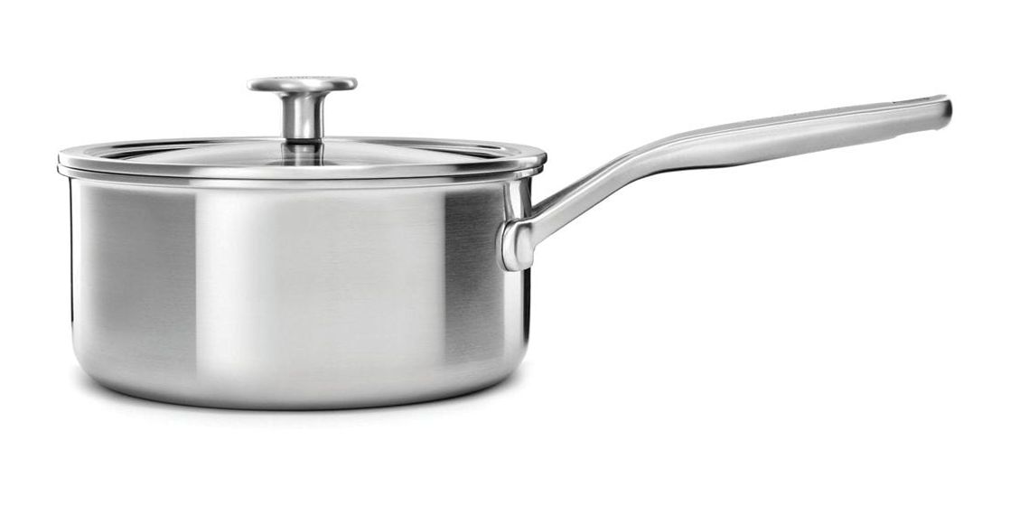 Kasserolle 16 cm Rund Edelstahl beschichtet 