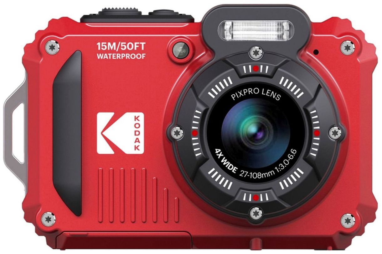 Pixpro WPZ2 Set inkl. 16GB SD-Karte und Zweitakku  Kompaktkamera 4x Opt. Zoom (Rot) 