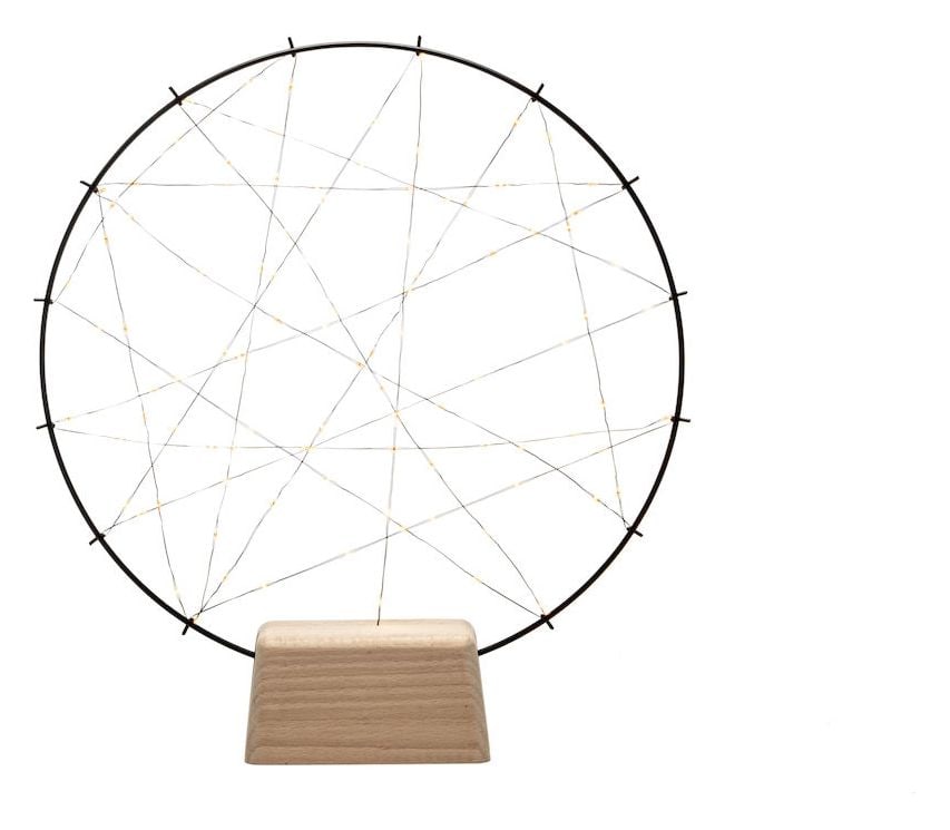 1783-787 Metallsilhouette Ring Holz LED Ultra-Warmweiß(2200K) Bernstein 