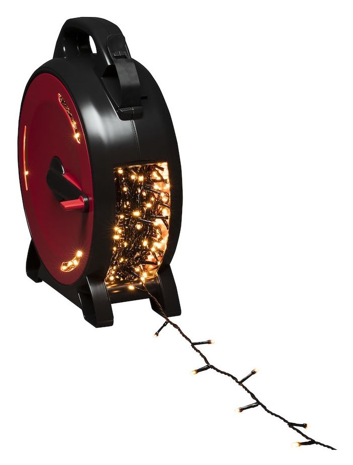 3838-807 Micro-Lichterkette mit Kabelaufroller LED Ultra-Warmweiß(2200K) Bernstein DC 
