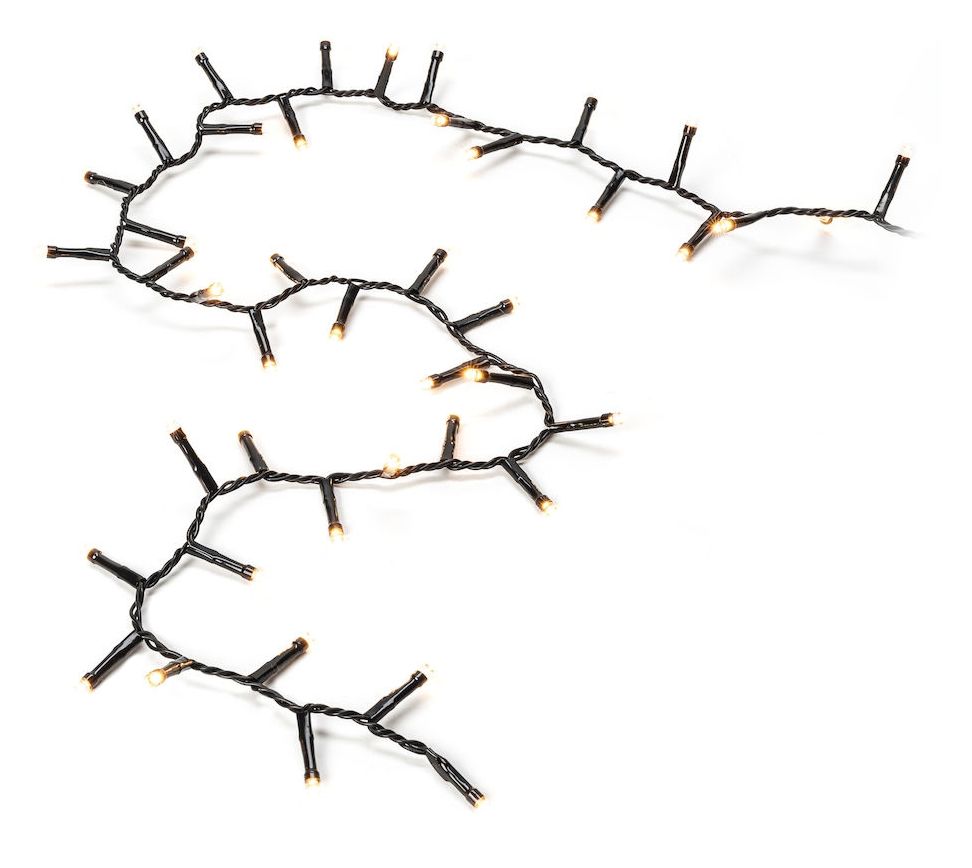 3875-800 Büschellichterkette Cluster 200 Bernstein 
