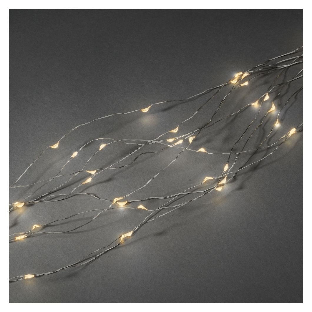 LED Tropfenlametta 10 Straenge 