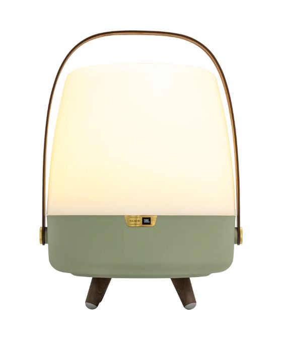 Lite-up Play 2.0 10 W Bluetooth Lautsprecher Laufzeit bis 11 h  (Grün, Weiß, Holz) 