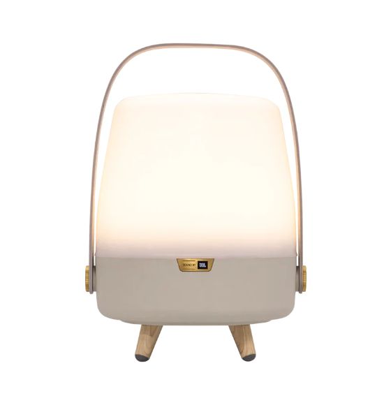 Lite-up Play Mini 8 W Bluetooth Lautsprecher Laufzeit bis 11 h  (Sand, Weiß, Holz) 