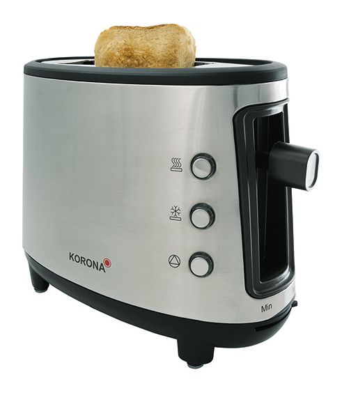 21304 Toaster 550 W 1 Scheibe(n) (Schwarz, Edelstahl) 