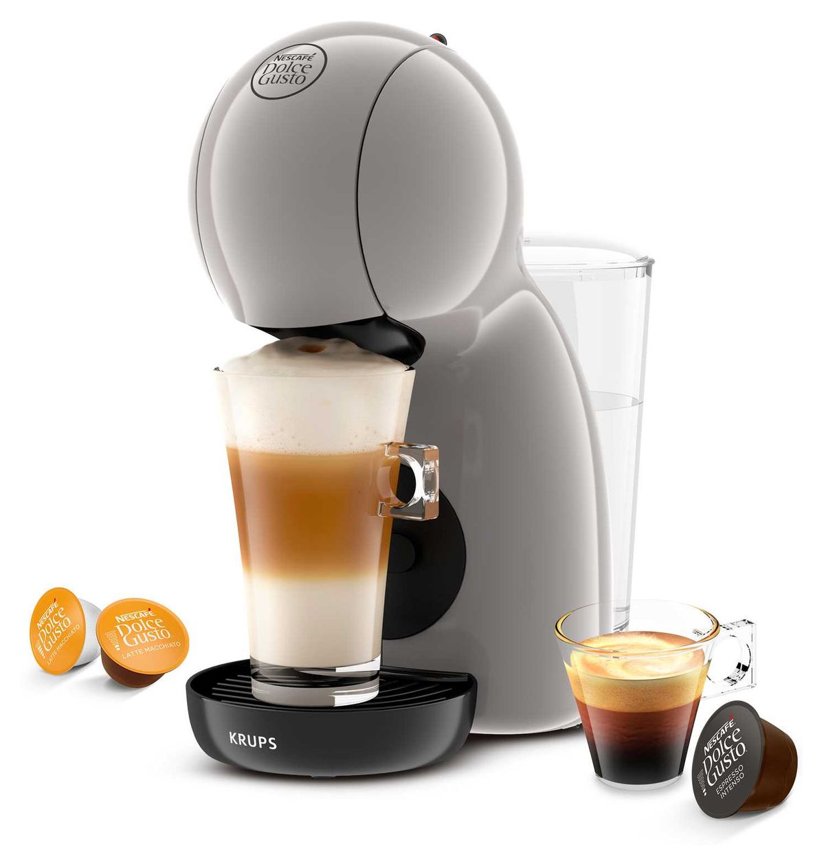 KP1A3AF0 Dolce Gusto Piccolo XS Kaffeekapsel Maschine  (Graubraun) 