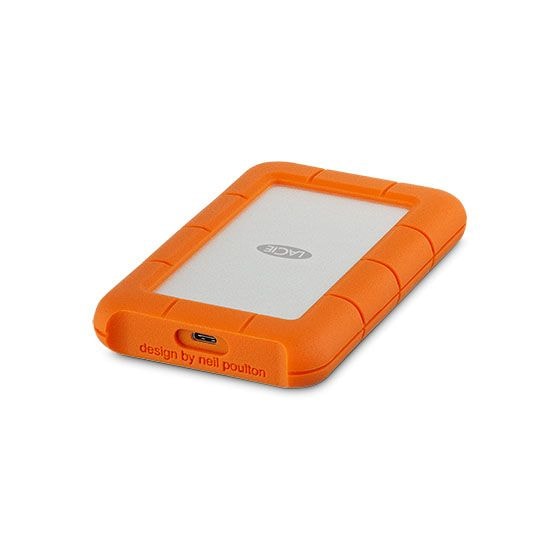 Rugged 4 TB externe Festplatte 2.5" USB Typ-C  (Orange, Silber) 