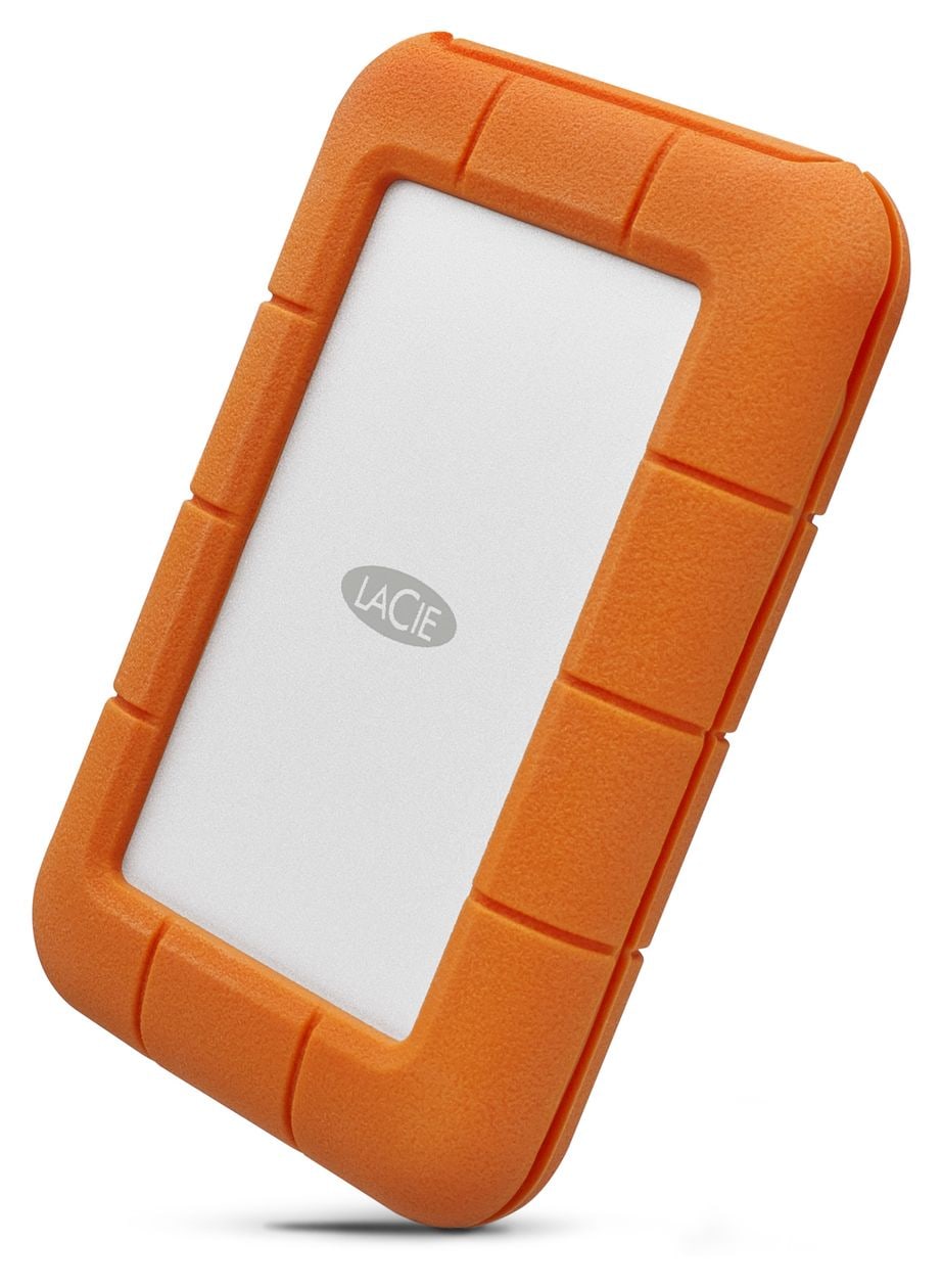 Rugged 5 TB externe Festplatte USB Typ-C  (Grau, Gelb) 
