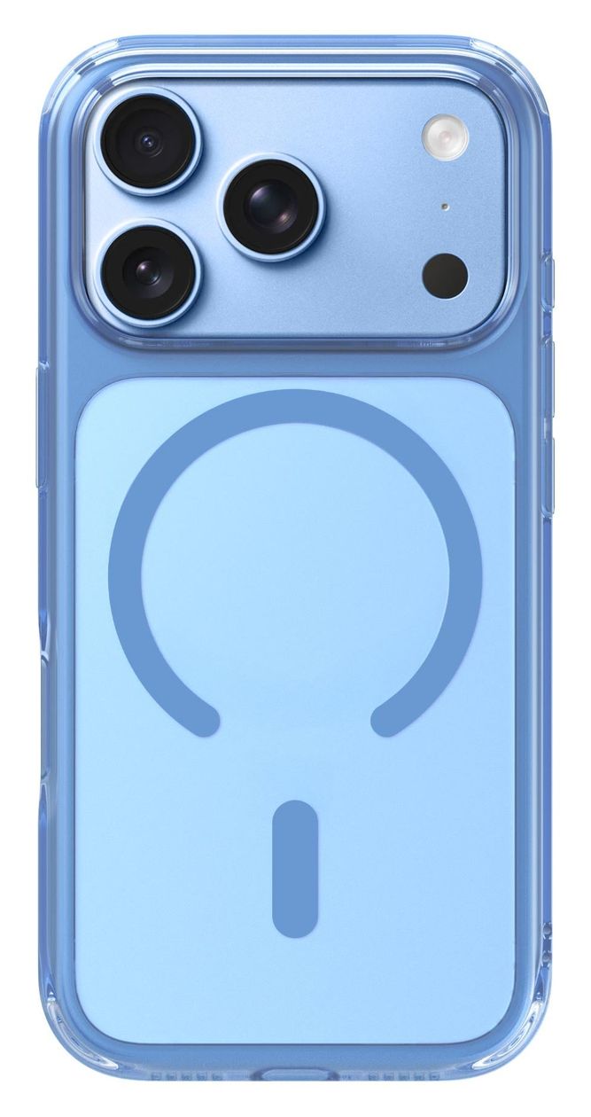 Crystal Fluro Cover für Apple iPhone 18 Pro  (Blau, Transparent) 