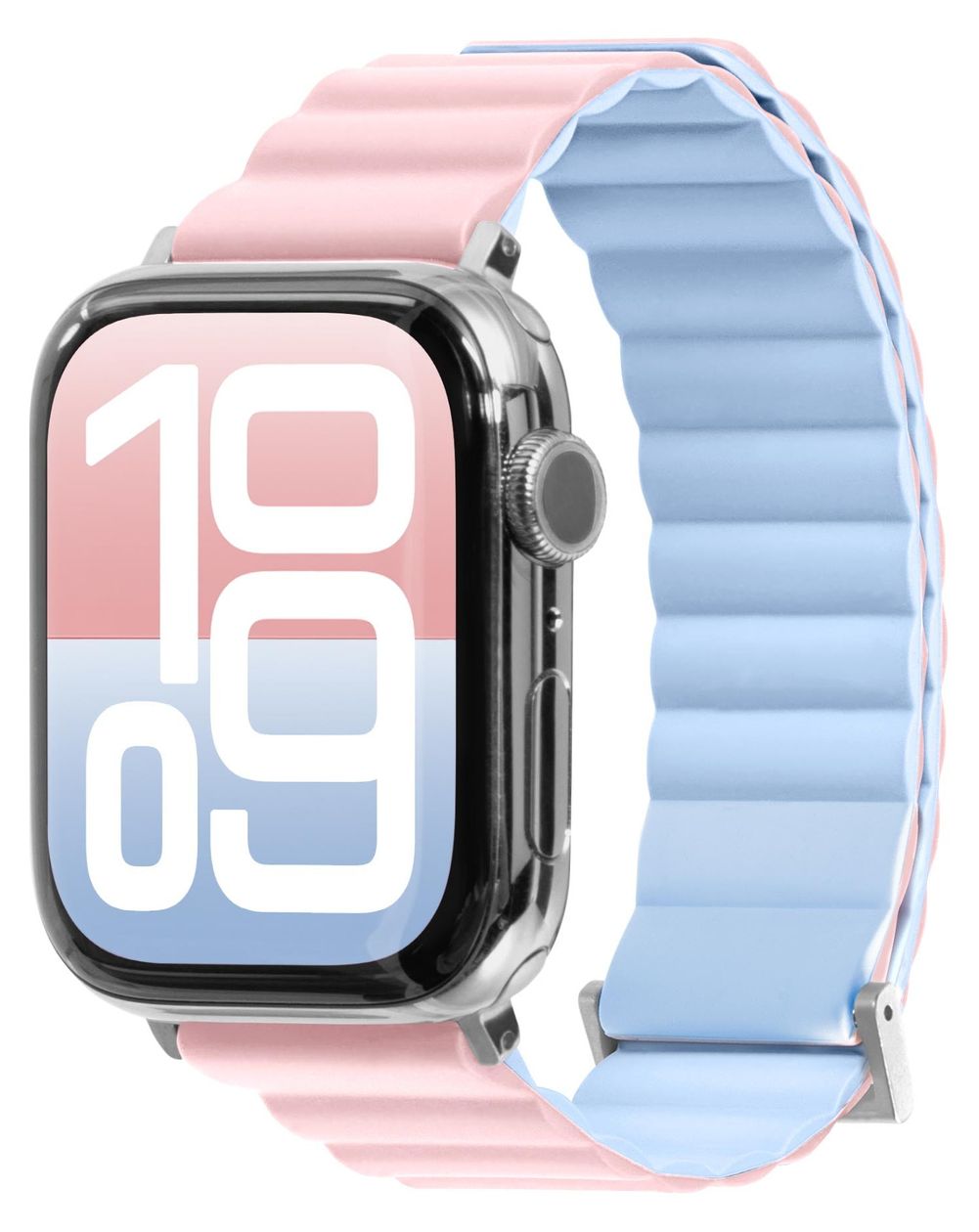 Novi Sport Armband Watch Series 4-10/Watch SE/Watch Ultra 40/41/42 mm  (Pink, Blau) 