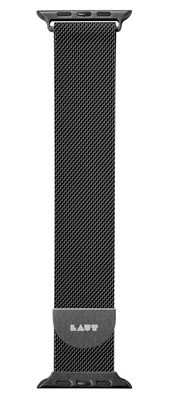 Steel Loop Armband Watch Series 4-10/Watch SE/Watch Ultra 40/41/42 mm  (Schwarz) 