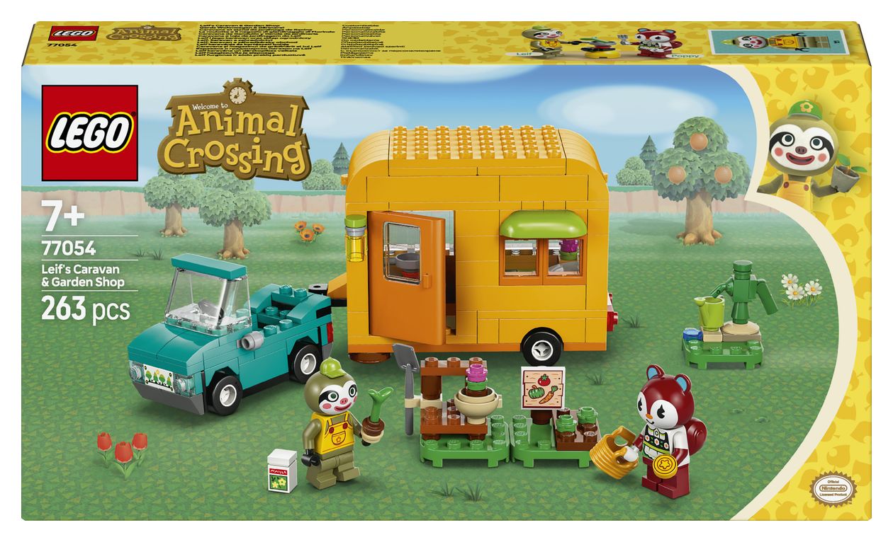 Animal Crossing Gerds Wohnwagen und Gärtnerei Bauset 263 Teile  (Mehrfarbig) 