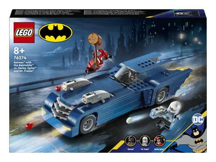 Batman™ im Batmobil™ vs. Harley Quinn™ und Mr. Freeze™ 