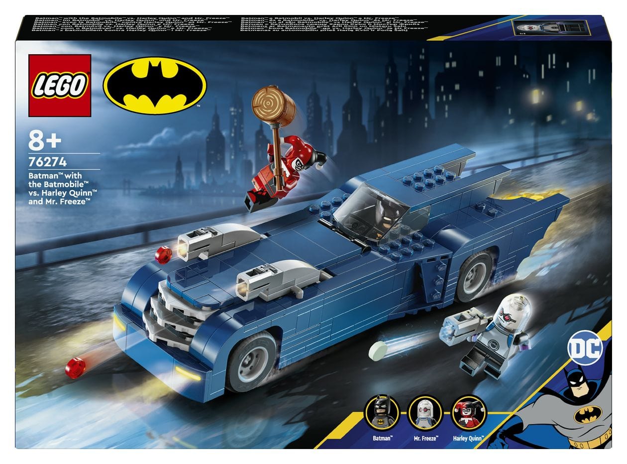 BatmanTM im BatmobilTM vs. Harley QuinnTM und Mr. FreezeTM 