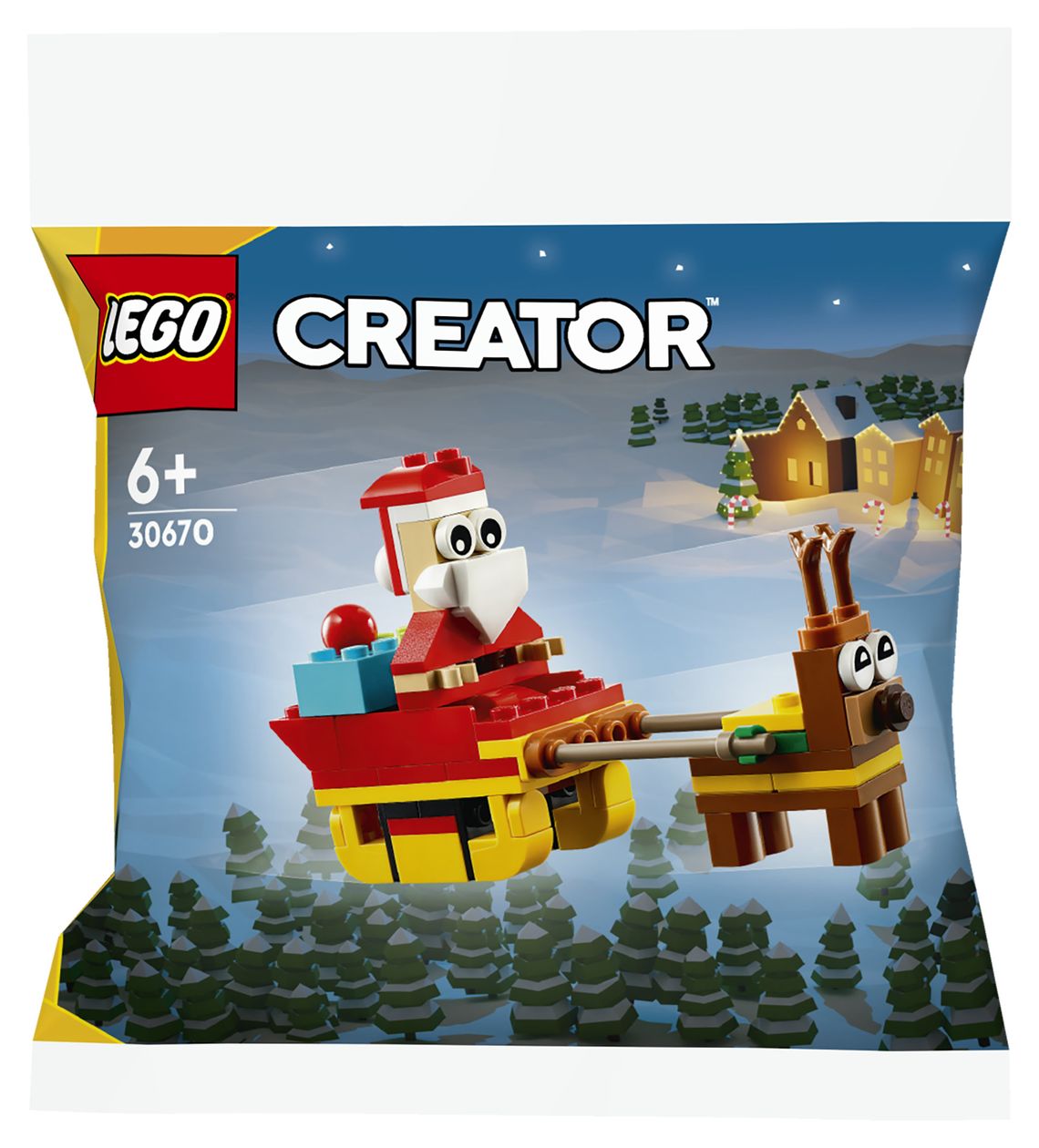 Creator Weihnachtsmann auf Schlittenfahrt Bauset 73 Teile  (Mehrfarbig) 