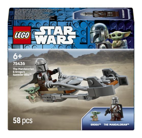 Der Mandalorianer und Grogu auf ihrem Speeder Bike™ 