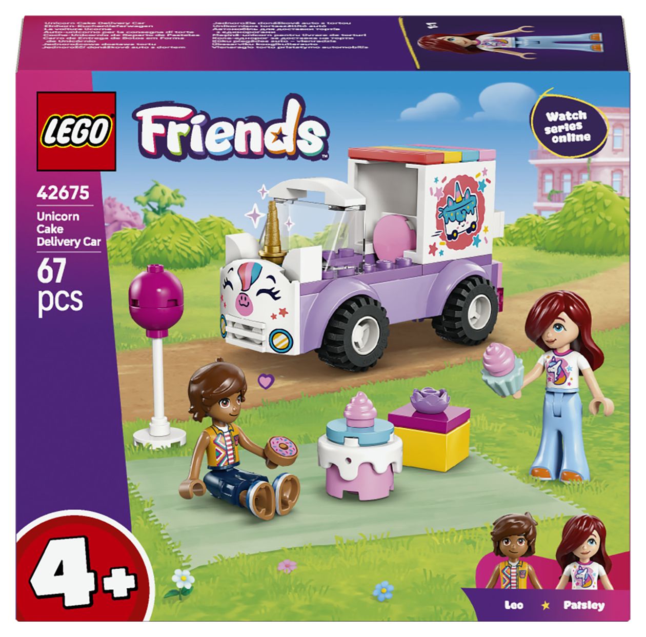 Einhorn-Kuchenlieferwagen 