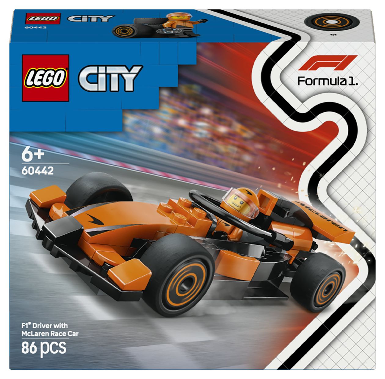 F1® Rennfahrer mit McLaren Rennauto 