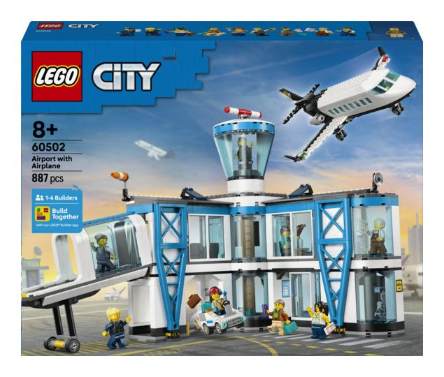 Flughafen mit Flugzeug 