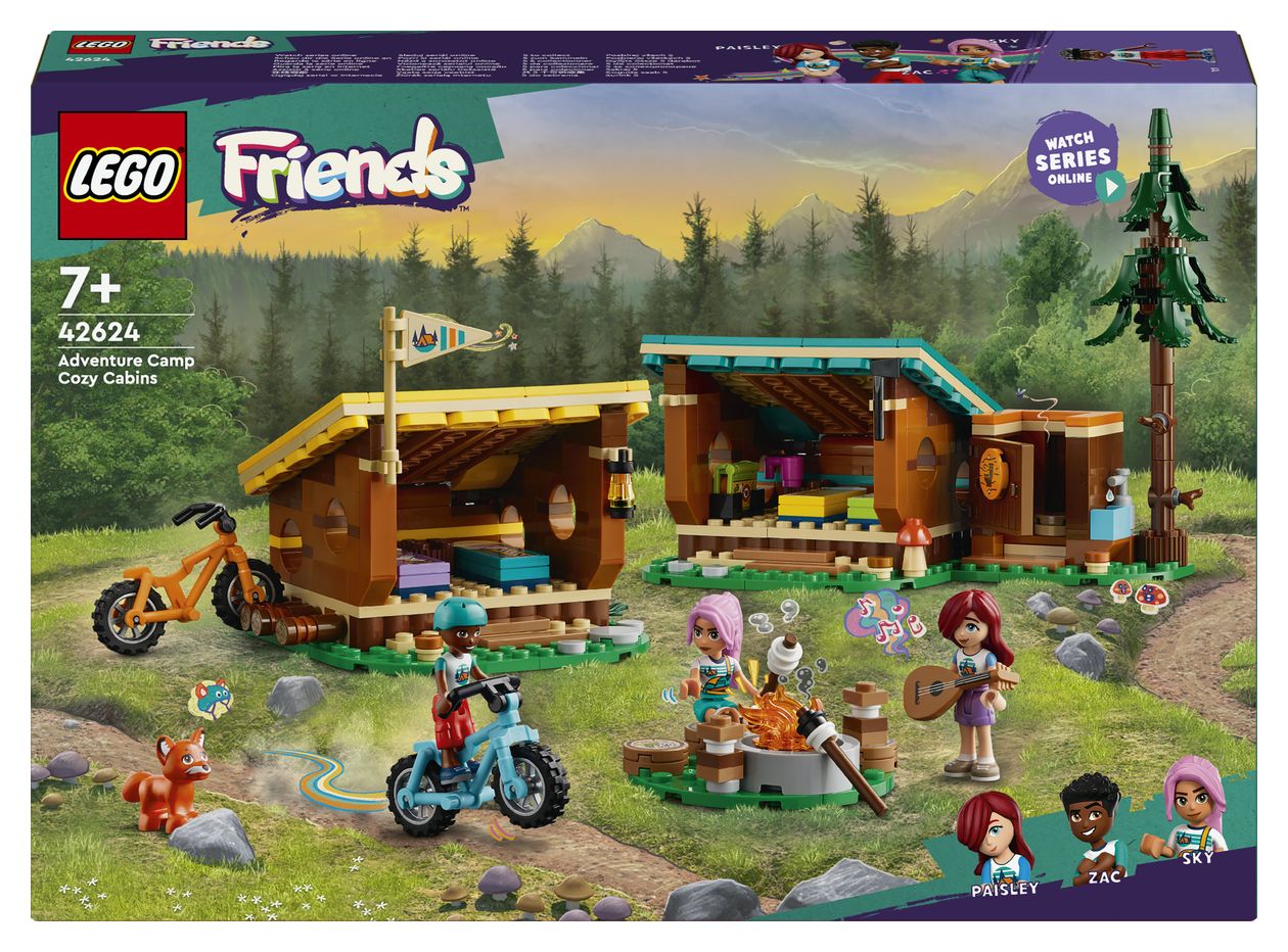 Gemütliche Hütten im Abenteuercamp 