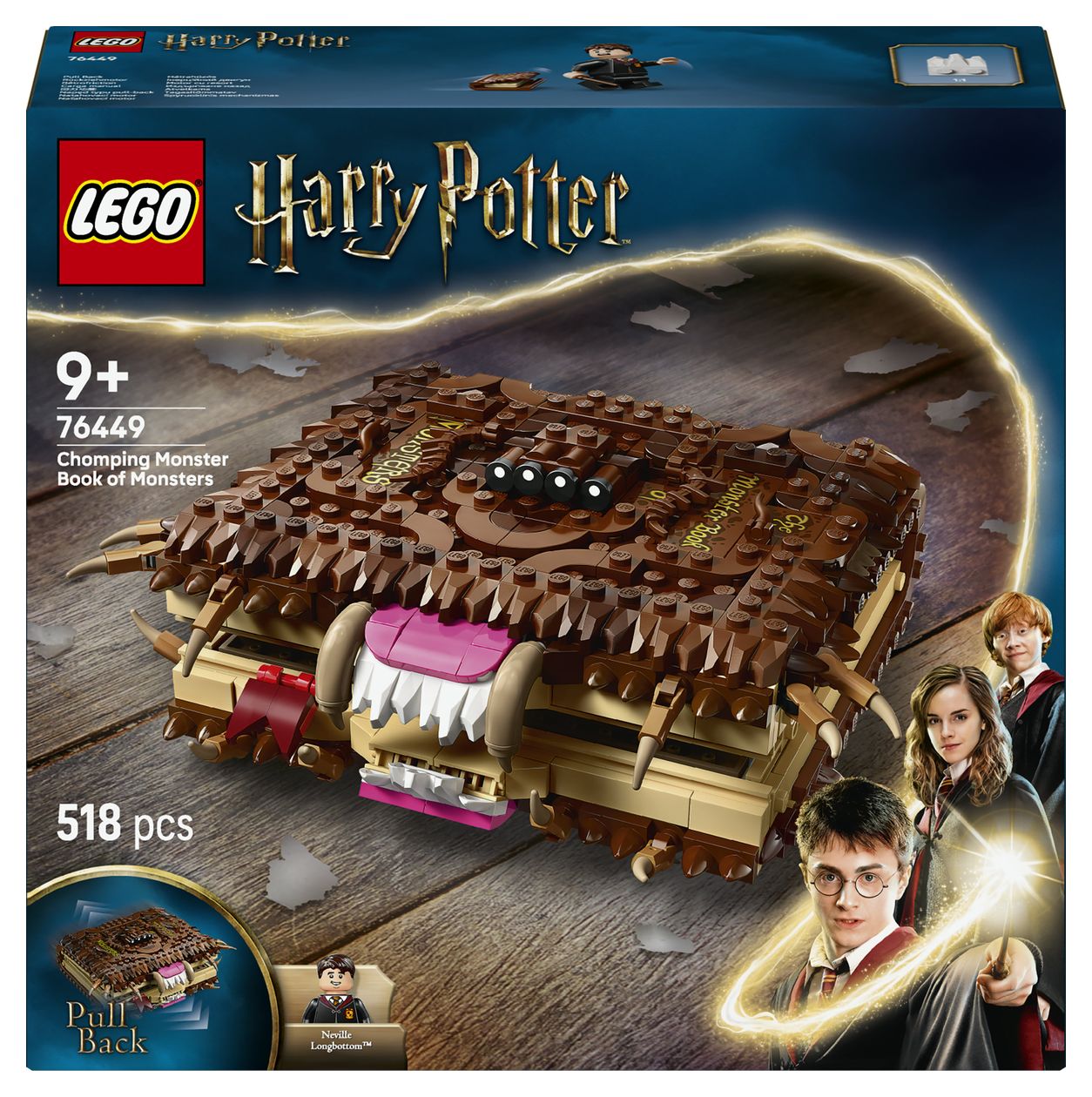 Harry Potter Beißendes Monsterbuch der Monster Bauset 518 Teile  (Mehrfarbig) 