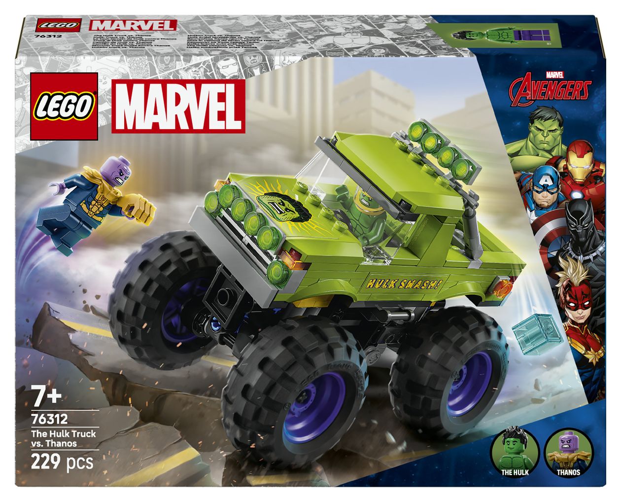 Hulk-Truck vs. Thanos 