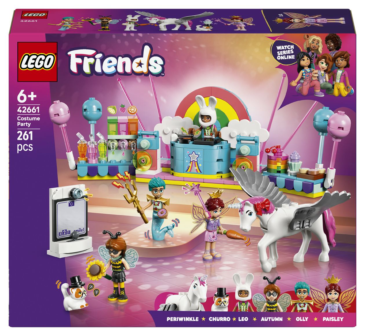 Kostümparty mit Einhorn und Fee 