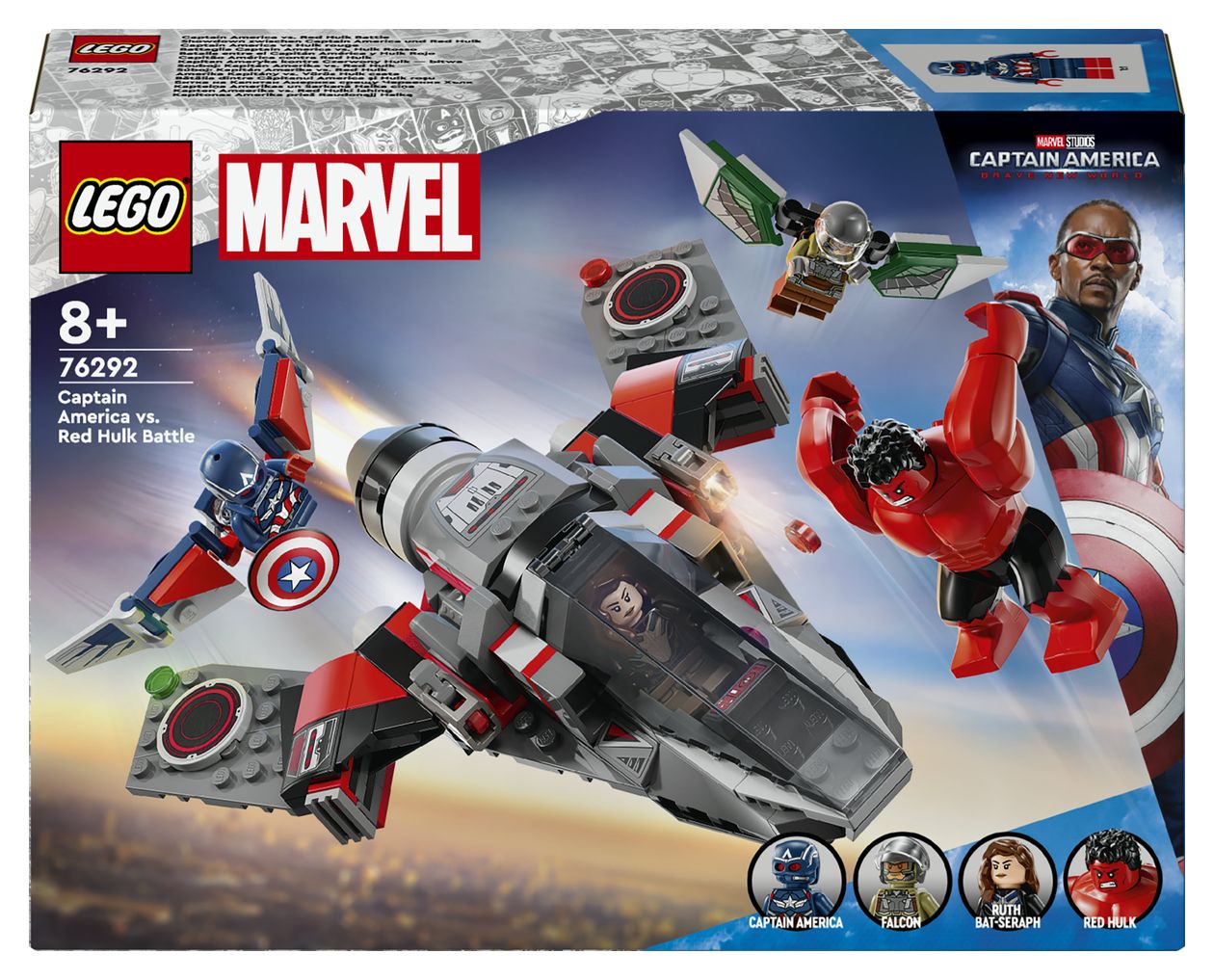 Marvel Showdown zwischen Captain America und Red Hulk Bauset 223 Teile  (Mehrfarbig) 