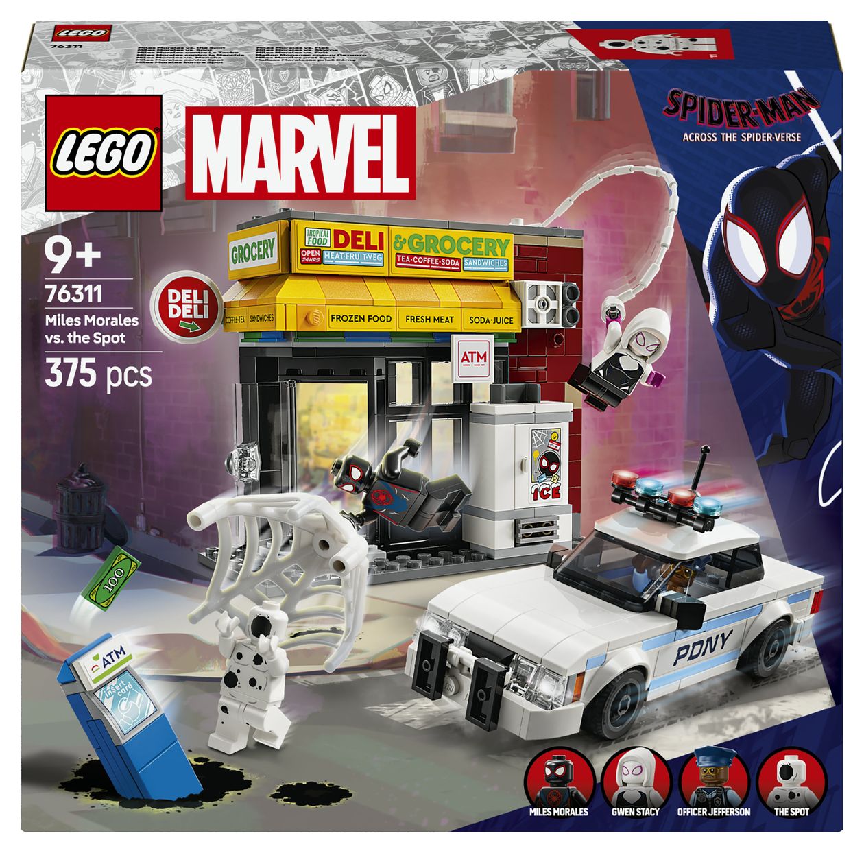 Marvel Spider-Verse Miles Morales vs. Spot Bauset 375 Teile  (Mehrfarbig) 