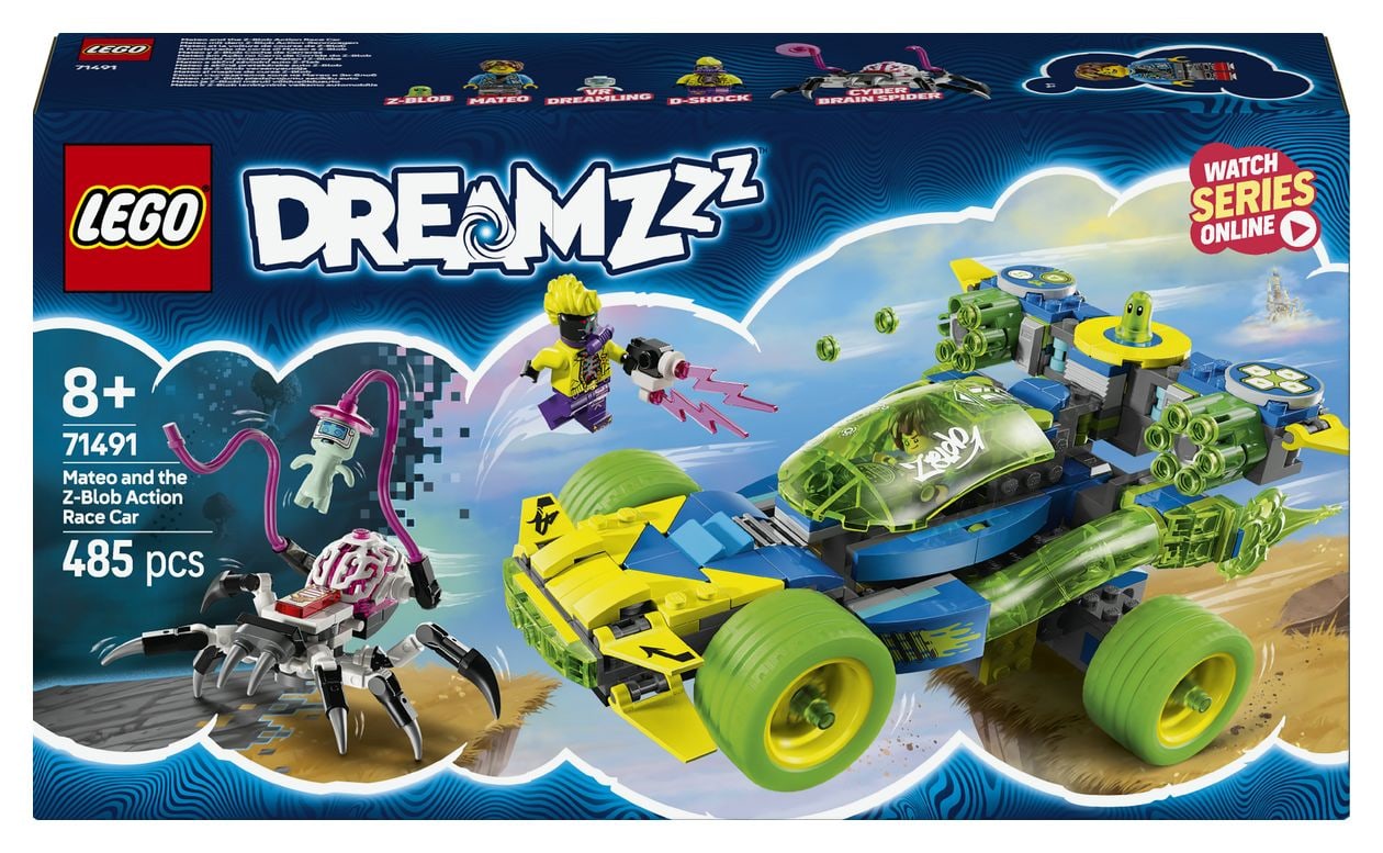 Mateo mit dem Z-Blob Action-Rennwagen 