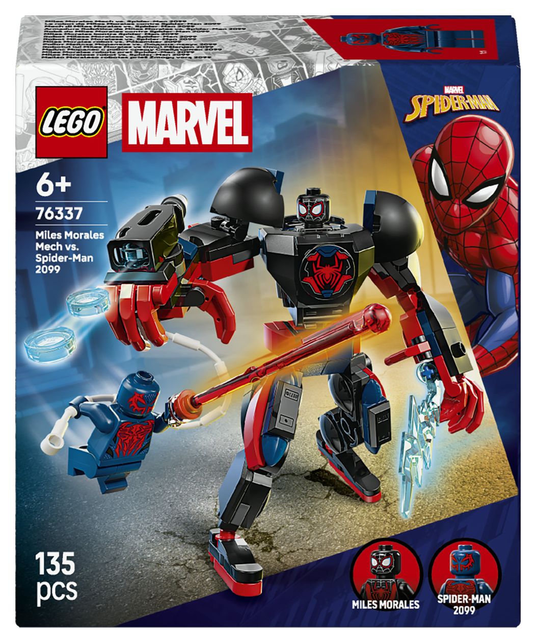 Miles Morales Mech vs. Spider-Man 2099 