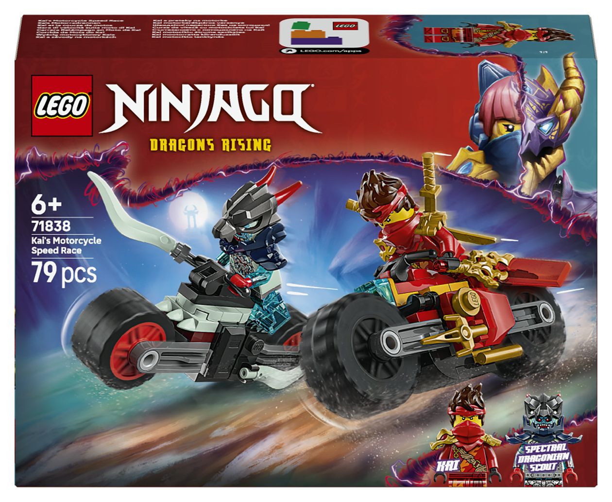 NINJAGO Kais Motorradrennen Bauset 79 Teile  (Mehrfarbig) 