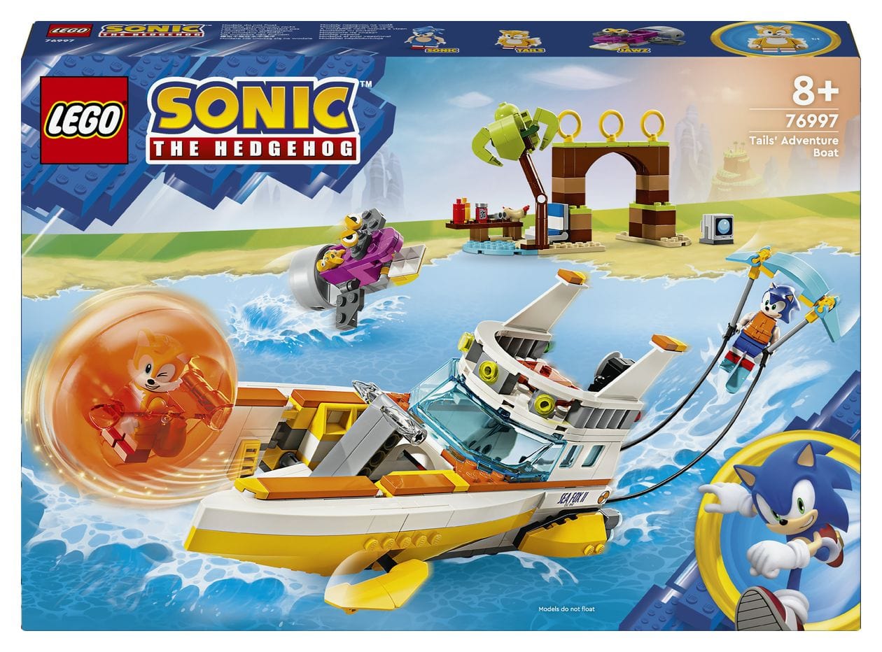 Sonic the Hedgehog Tails Abenteuerboot Bauset 393 Teile  (Mehrfarbig) 