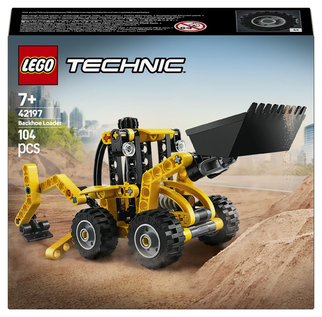 Technic Baggerlader Bauset 104 Teile  (Mehrfarbig) 