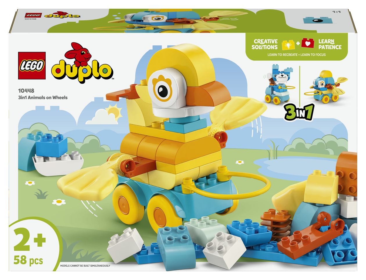 Tiere auf Rädern 3-in-1-Set 