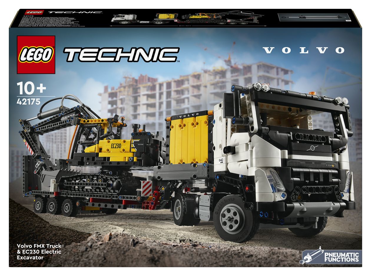 Volvo FMX LKW mit EC230 Electric Raupenbagger 