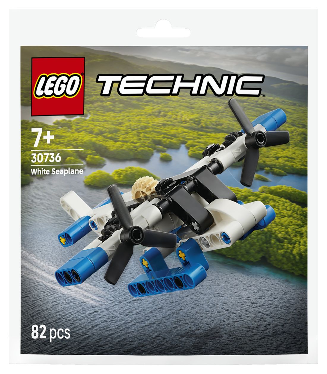 Weißes Wasserflugzeug 