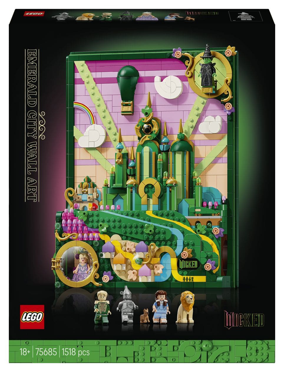 Wicked Emerald City Wandkunst Bauset 1518 Teile  (Mehrfarbig) 
