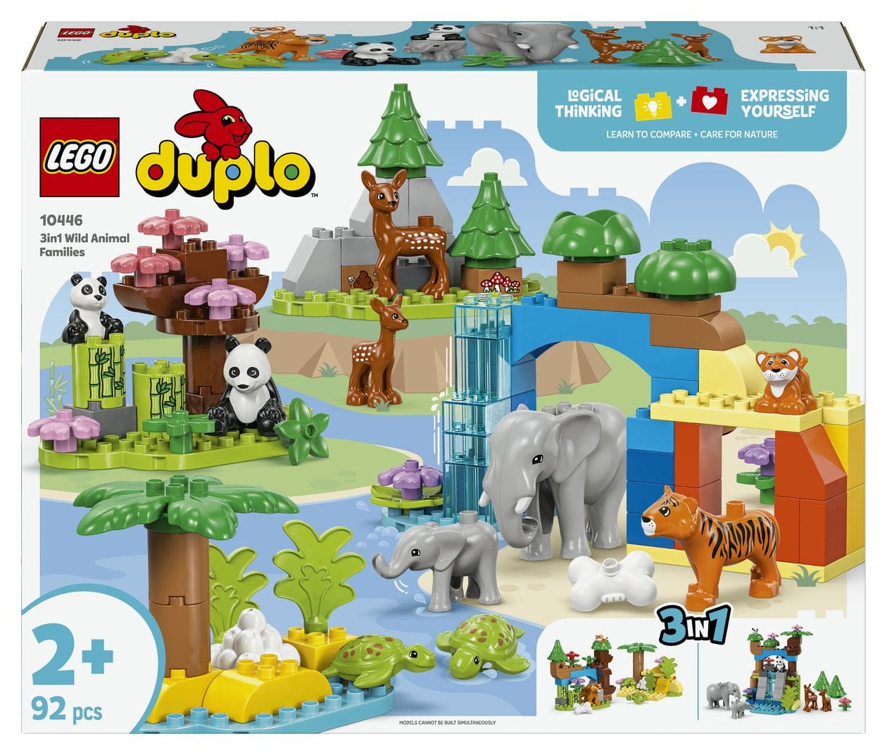 Wildtier-Familien 3-in-1-Set 